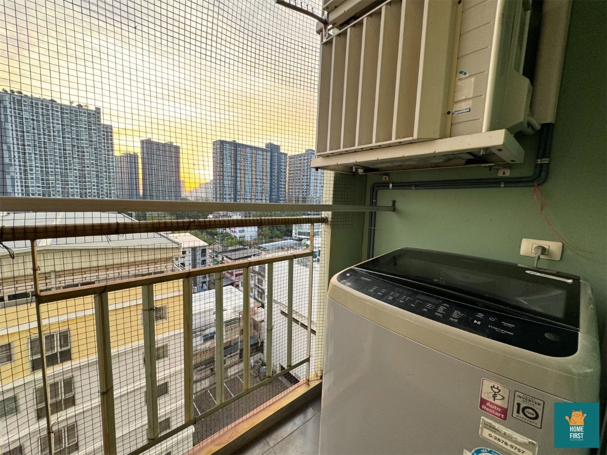 รูป ให้เช่า ลุมพินี วิลล์ สุขุมวิท 77 - 2 เฟอร์ครบ 22ตรม. 9000 บาท - รูปที่ 13/14