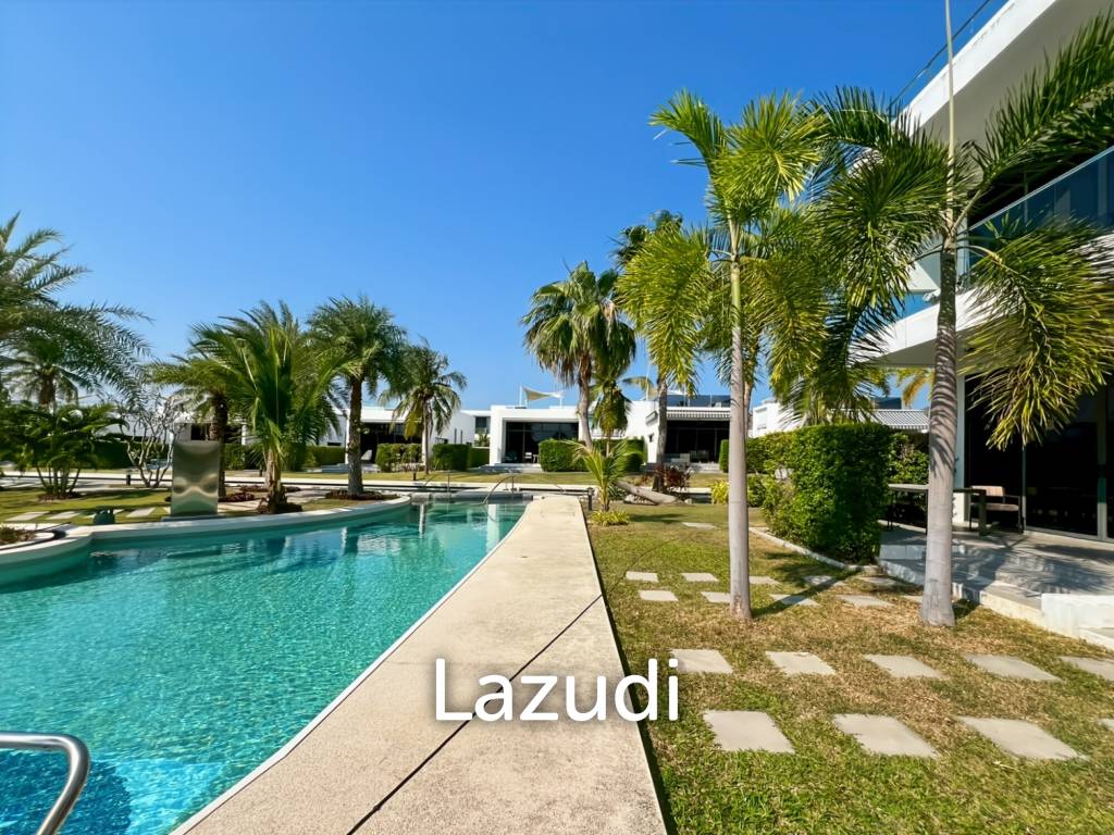 รูป คอนโดรีสอร์ทขนาด 80 ตร.ม. ชั้นล่างพร้อมสวนและสระว่ายน้ำ - รูปที่ 4/19