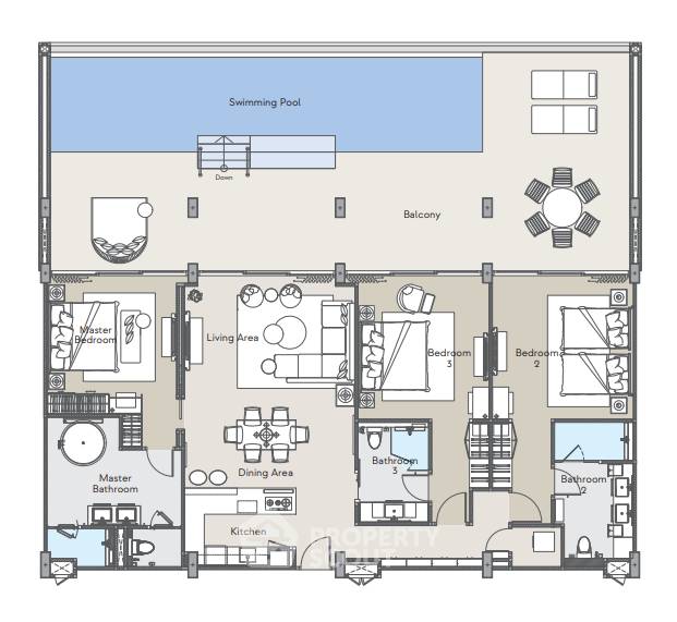 3-BR Condo at Angsana Oceanview Residences close to Laguna (ID 1295051)