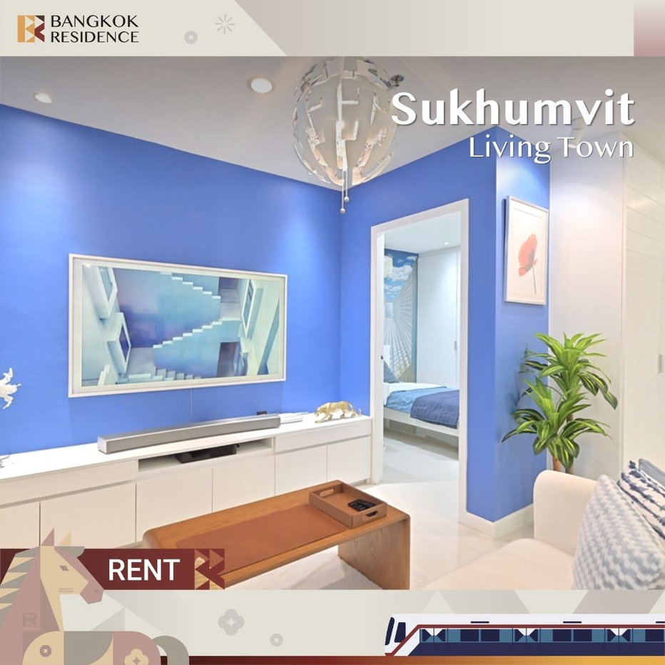 รูป Sukhumvit Living Town 🚀ห้องสวยมาก ทำเลดี 💎 ใกล้ MRT เพชรบุรี - รูปที่ 1/11