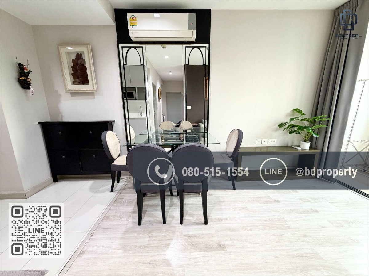 รูป Bestdeal ให้เช่าด่วน!!!ราคา 26,000/เดือน 2 ห้องนอน 55 sqm. เฟอร์นิเจอร์และเครื่องใช้ไฟฟ้าครบพร้อมเข้าอยู่ ใกล้MRT และ เซ็นทรัลพระราม 9 เพียง 80 ม. - รูปที่ 2/19