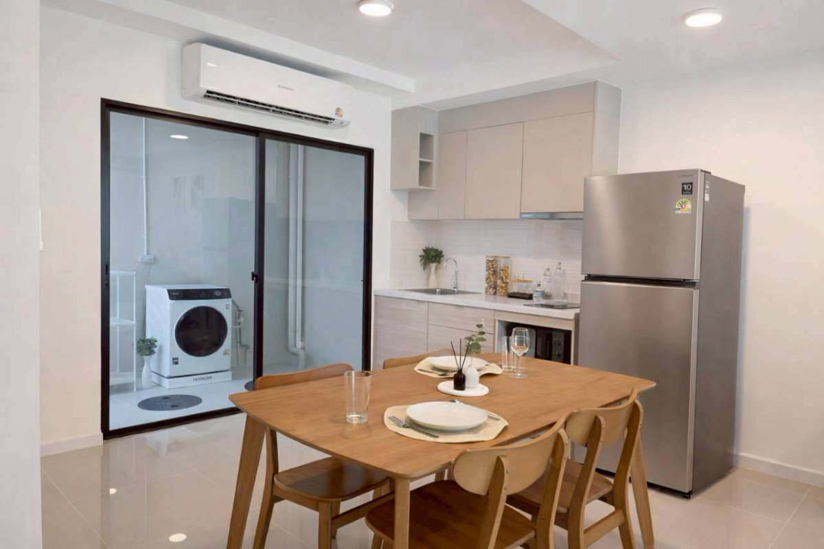 รูป ให้เช่า บ้าน Q Prime สุขุมวิท 77 บ้านทาวน์โฮม 3 ชั้น 3 ห้องนอน 18 ตรว 136 ตรม เฟอร์นิเจอร์ เครื่องใช้ไฟฟ้าครบ ใกล้ MRT ศรีนุช อ่อนนุช : MF25R-004 - รูปที่ 3/14