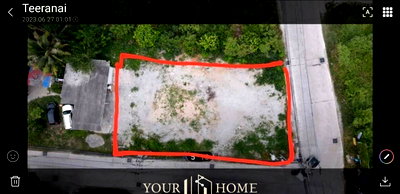 ที่ดิน ชลบุรี : ขายที่ดินทำเลทอง ใกล้ถนนข้าวหลาม – แปลงสวย ขนาดเนื้อที่: 130 ตารางวา หน้ากว้างติดถนนถึง 32 เมตร x ลึก 17 เมตร