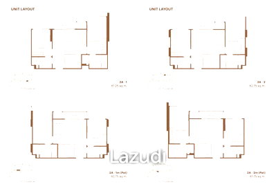 Condos for sale : 2 Bed 2 Bath 61 Sq.m. Valles Haus