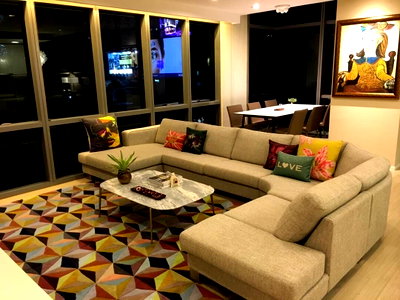 คอนโดให้เช่า : LTH3551 – The Room Sukhumvit 21 FOR RENT 2 beds 2 baths size 128 Sq.M. Nearby MRT Sukhumvit station ONLY 80k/Month