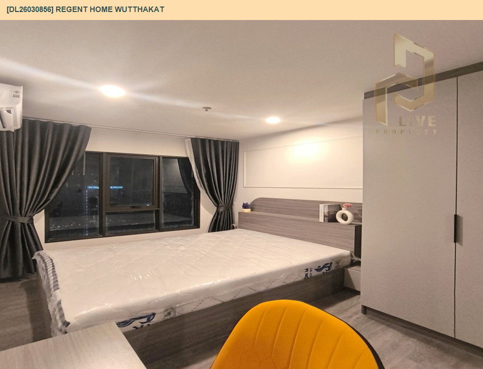 รูป DL26030856 ให้เช่าคอนโด รีเจ้นท์ โฮม วุฒากาศ (Regent Home Wutthakat) ใกล้ BTS วุฒากาศ พร้อมเข้าอยู่ โทรด่วน 0842740999 LineID @523dslwi - รูปที่ 5/6