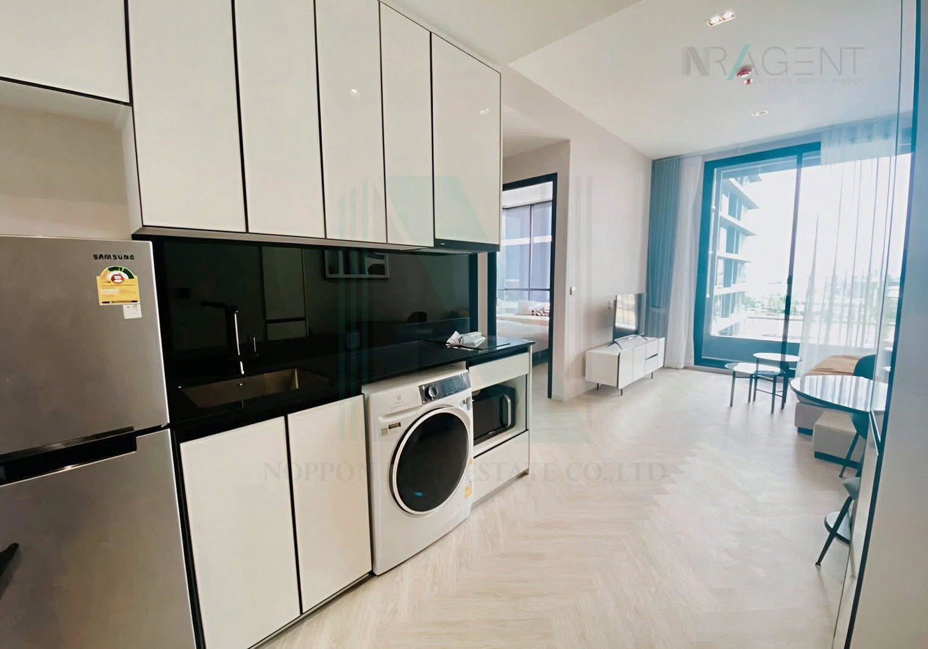 รูป ขายคอนโด แชปเตอร์ เจริญนคร-ริเวอร์ไซด์ อาคาร 1 ชั้น 9 2 ห้องนอน ขนาด 49 ตรม ใกล้ BTS กรุงธนบุรี - รูปที่ 3/8
