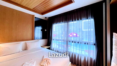 คอนโด หัวหิน มาร์เก็ต วิลเลจ  : คอนโด 30.5 ตร.ม. ใจกลางหัวหิน ห้องนอนวิวสระว่ายน้ำ ชั้น 2 ใกล้เมือง