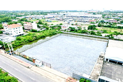 เช่าที่ดิน ลำลูกกา ปทุมธานี : ราคาดีที่สุดในย่านนี้ ที่ดินถมแล้วให้เช่า ขนาดที่ดิน 7ไร่ 2800ตร.ว. 11200 ตร.ม. ลำลูกกา คลอง4 ปทุมธานี