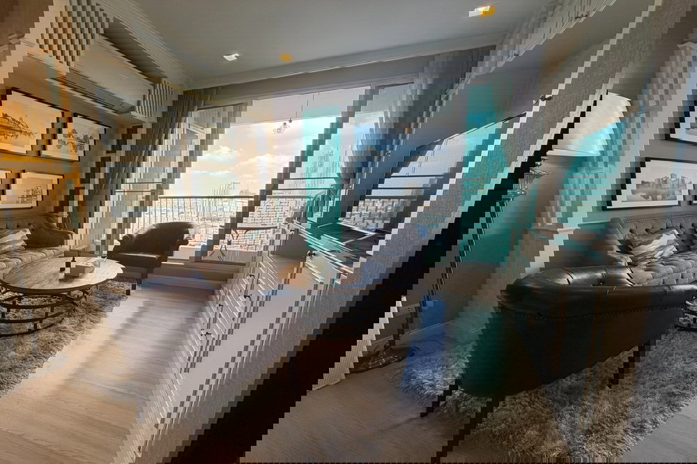 รูป ขาย- เช่า ! Rhythm Sathorn, ทำเลสาทรใกล้ BTS ! 2 นอน, 2 น้ำ, วิวแม่น้ำ, ชั้นสูง26+, ห้องทิศเหนือ!! Code C20260300025 แต่งครบ, ราคาพิเศษ!! - รูปที่ 1/18