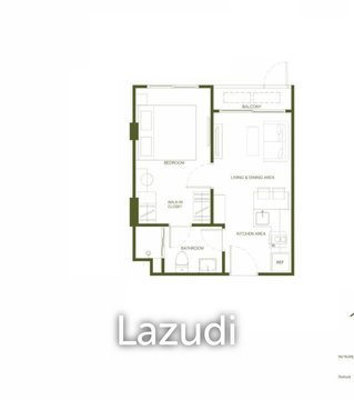 34.7 ตร.ม. 1 ห้องนอน 1 ห้องน้ำ คอนโดสำหรับ ขายใน เชิงทะเล