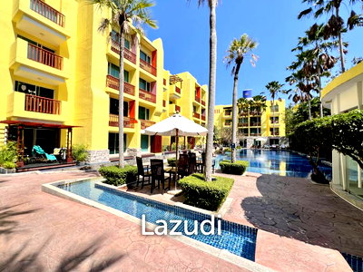 ขายคอนโด : คอนโดชั้นล่าง 52 ตร.ม. ใจกลางหัวหิน พร้อมเฟอร์ครบและสระว่ายน้ำขนาดใหญ่