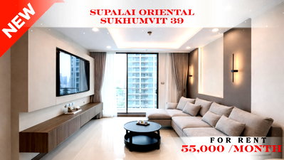 Condos for rent : 🍀🍀 Fully Furnished 💝 For Rent 📍 Supalai Oriental Sukhumvit 39 🚆 Near Phetchaburi MRT Station  (Line: @rent2022) ✨Ready to move in  🔖 PC: A10903