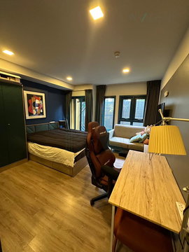 For Rent Condo THE BASE SUKHUMVIT 50 Building A, Floor 2,Studio, Room size 24.00 sqm