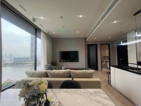 For rent condo CHAPTER CHAROENNAKHORN-RIVERSIDE Building A, Floor 18,2 bed room, Room size 68 sqm