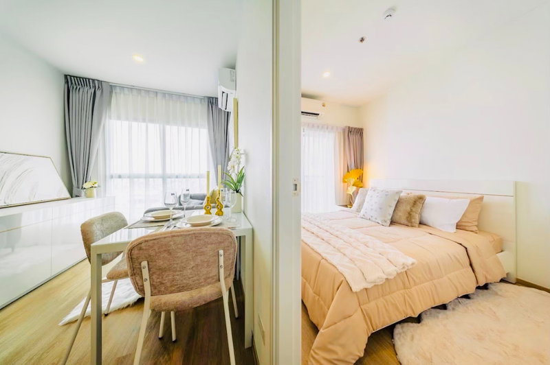 Condos for sale : Free promotion! Lumpini Place Chaengwattana - Pakkret Station Condo, near Central Chaengwattana, fully furnished, ready to move in, 28 sq m.