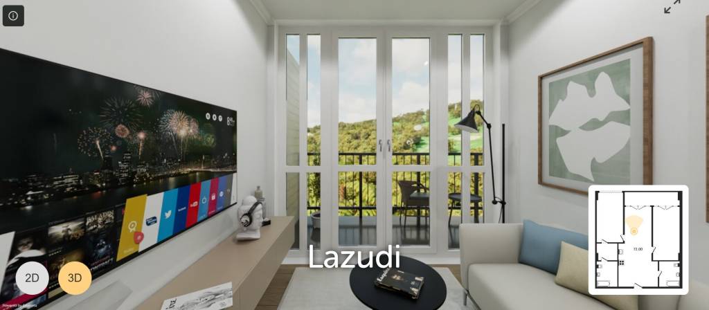 picture 2 Bed 1 Bath 88 SQ.M. Serene Condo Layan - 3/8
