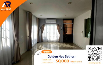 Houses for rent : Urgent Rental 🔥 Golden Neo Sathorn Village, | Detached houses in a prime location with front gardens | Only 10 min from BTS Wutthakat