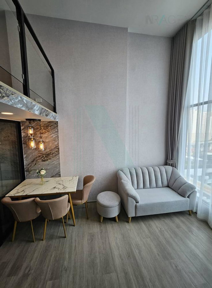 รูป ให้เช่าคอนโด ดิ ออริจิ้น ปลั๊ก แอนด์ เพลย์ รามอินทรา อาคาร A ชั้น 9 Duplex ขนาด 39.00 ตรม ใกล้ ใกล้ รถไฟฟ้า สถานีรามอินทรา กม.9 - รูปที่ 2/8