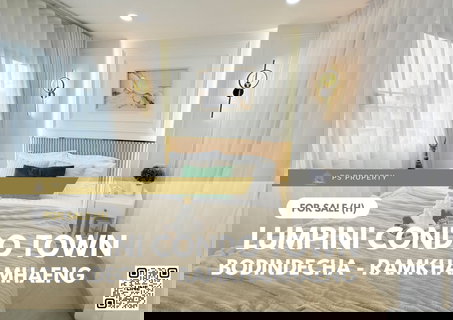 ขายด่วน 🔥 Lumpini Condo Town Bodindecha - Ramkhamhaeng 🔥 ตกแต่งสวยครบ ใกล้เดอะมอลล์ รามคำแหง