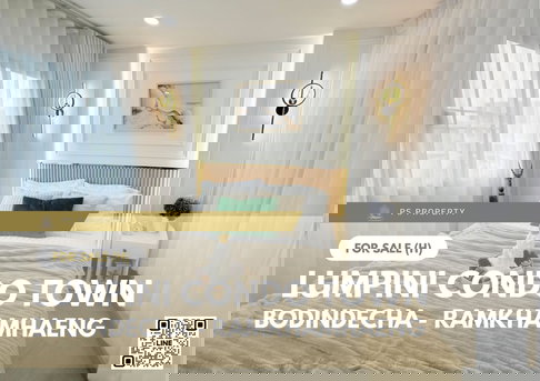 Urgent Sale 🔥 Lumpini Condo Town Bodindecha - Ramkhamhaeng 🔥 Beautifully furnished, fully equipped, near The Mall Ramkhamhaeng.