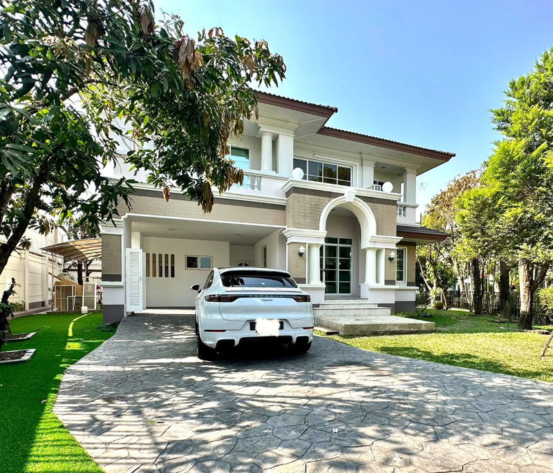 บ้านเดี่ยวให้เช่า : 🐶 บ้านเดี่ยวเลี้ยงสัตว์ได้ นันทวัน สาทร–ราชพฤกษ์ 4 นอน 252 ตร.ม. บรรยากาศดีมาก