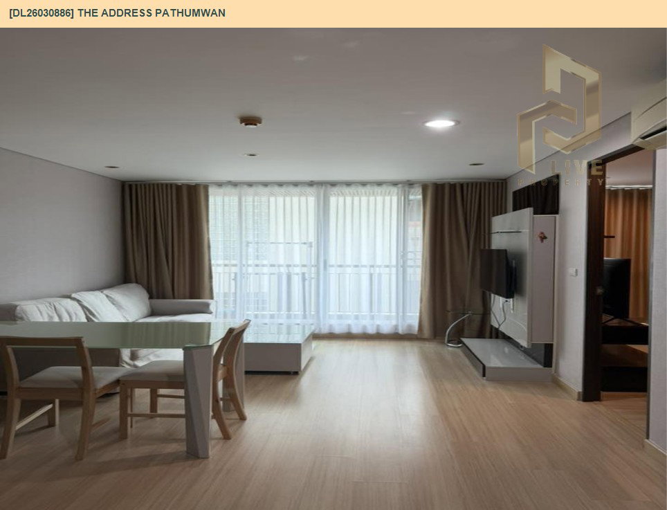 รูป DL26030886 ให้เช่าคอนโด ดิ แอดเดรส ปทุมวัน (The Address Pathumwan) ใกล้ BTS พญาไท พร้อมเข้าอยู่ โทรด่วน 0656259498 LineID @257sxzzu - รูปที่ 2/15
