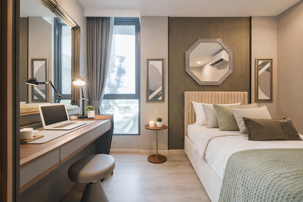 รูป 🍀🍀 Beautiful Room🌸 ให้เช่า📌 ไอดีโอ โมบิ สุขุมวิท 66 (Line: @rent2022)BTS อุดมสุข พร้อมเข้าอยู่ 🔖A10627 - รูปที่ 4/14