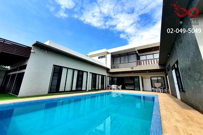 บ้านเดี่ยว รังสิต : ขายบ้านเดี่ยว 2 ชั้น 200 ตารางวา หมู่บ้านเมืองเอก โครงการ6 พร้อมสระว่ายน้ำ  ปทุมธานี 