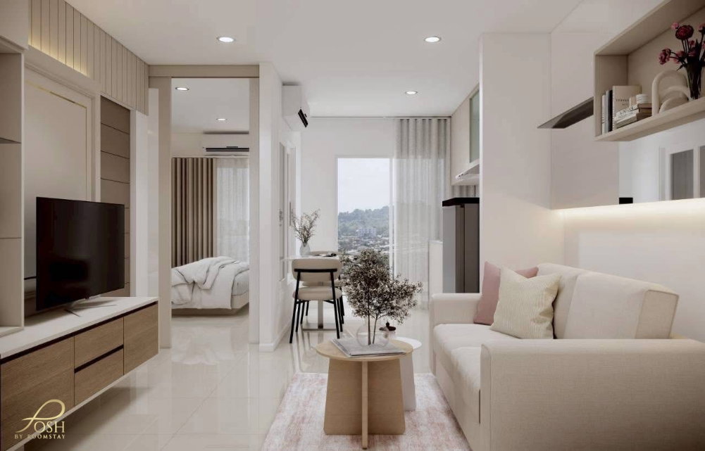 รูป เดอะซีนคอนโด The Scene รีโนเวทใหม่ทำในกะทู้ ตั้งอยู่ใกล้แยกเก็ตโฮ่ ติดถนนใหญ่ ไม่ไกลจากPSU - รูปที่ 12/13