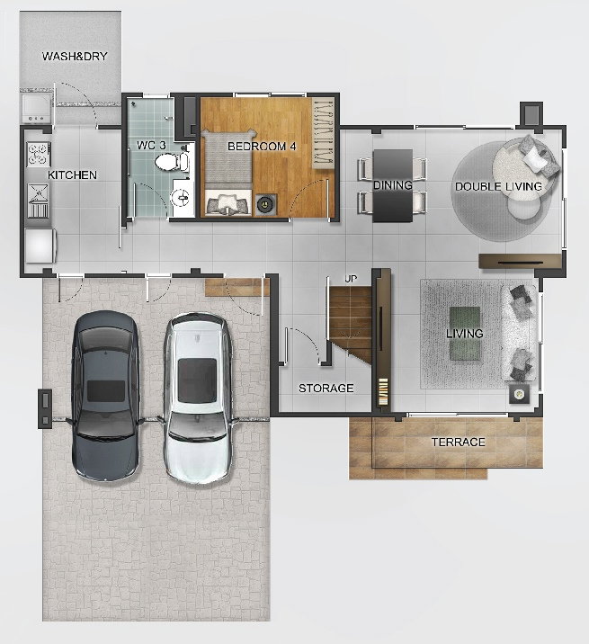 รูป ให้เช่าบ้านเดี่ยว ไลฟ์ บางกอก บูเลอวาร์ด รามอินทรา 65 (53 ตร.ว.) 4 นอน 3 น้ำ แปลงหน้าสวน พร้อมอยู่ - รูปที่ 55/56
