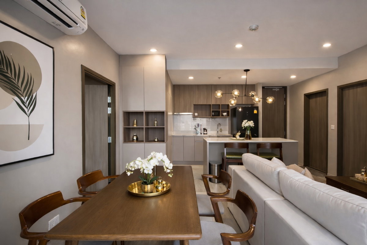 รูป 🍀🍀 Modern Room💙 ให้เช่า📌 ไอดีโอ โมบิ สุขุมวิท 66 (Line: @rent2022)BTS อุดมสุข พร้อมเข้าอยู่ 🔖A10619 - รูปที่ 8/11