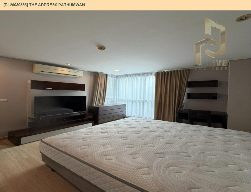 รูป DL26030886 ให้เช่าคอนโด ดิ แอดเดรส ปทุมวัน (The Address Pathumwan) ใกล้ BTS พญาไท พร้อมเข้าอยู่ โทรด่วน 0656259498 LineID @257sxzzu - รูปที่ 4/15