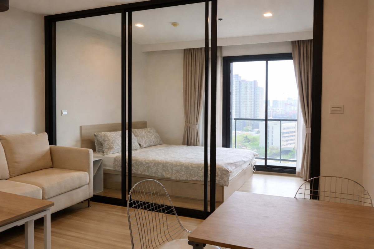 รูป ใช้ชีวิตในเมืองท่ามกลางธรรมชาติ 🌿 M Jatujak | ห้องสวย สภาพดี | ส่วนกลาง 60 กว่ารายการ | เลี้ยงสัตว์ได้ 🐾 | พร้อมอยู่ - รูปที่ 3/12