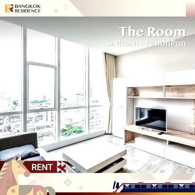 เช่าคอนโด BTS เซนต์หลุยส์ :  Condo for rent 💎The Room Sathorn - TanonPun ใกล้ BTS เซนต์หลุยส์ 45K, 2นอน 78 ตร.ม., ห้องสวย เฟอร์ครบ 💖 