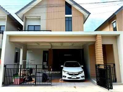 บ้านเดี่ยวให้เช่า : บ้านเช่าบางเเสน ใกล้ตลาดหนองใน หมู่บ้าน Golden prive bangsean ✅ พร้อมเข้าอยู่ #HR0070