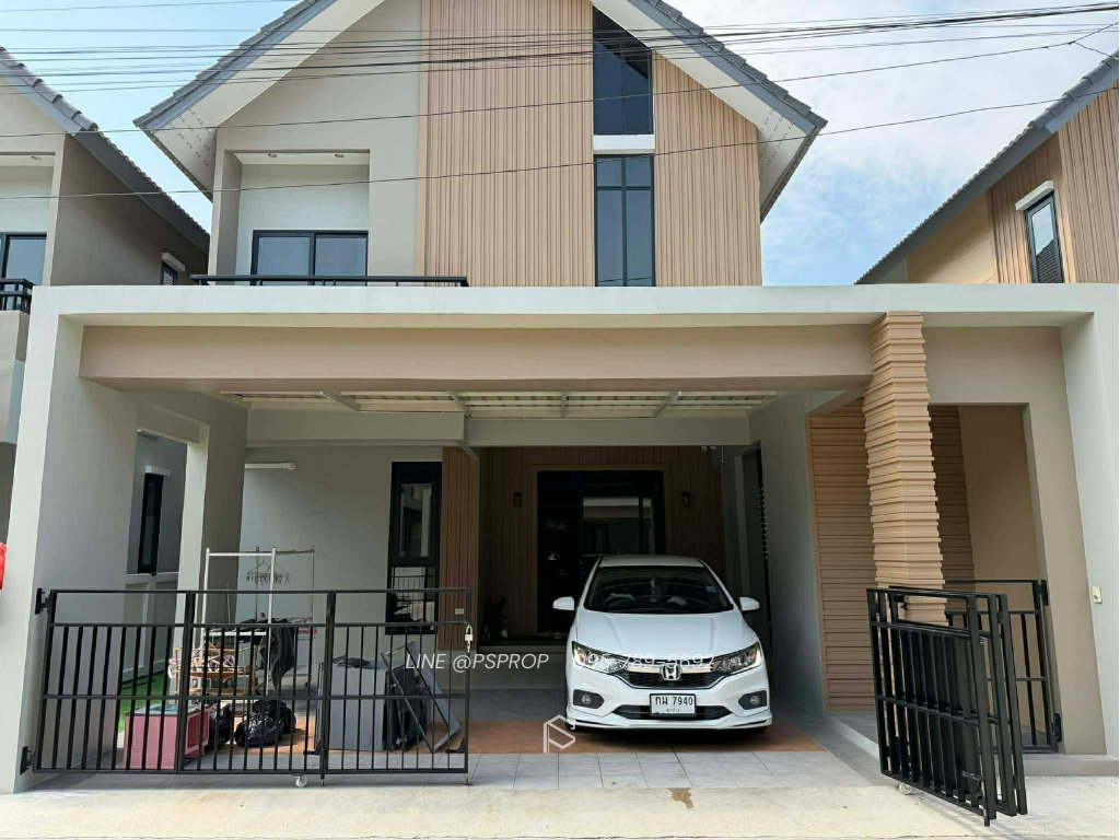 รูป บ้านเช่าบางเเสน ใกล้ตลาดหนองใน หมู่บ้าน Golden prive bangsean ✅ พร้อมเข้าอยู่ #HR0070 - รูปที่ 1/14