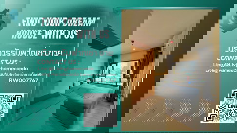  ให้เช่า Life Asoke rama9 2 ห้องนอน ห้องมุม  ตกแต่งครบ พร้อมเข้าอยู่ - RW007767