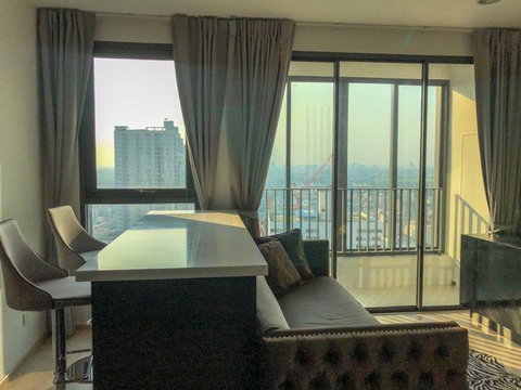 🎊 For Rent Condo IDEO Q RATCHATHEWI Building 1, Floor 27,2 bed room, Room size 47.00 sqm