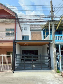 ทาวน์เฮ้าส์รีโนเวทใหม่ สไตล์มินิมอล-โมเดิร์น หมู่บ้านมโนรมย์ 4 เลียบคลองสอง คลองสามวา พร้อมเฟอร์นิเจอร์