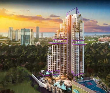 คอนโด 2-ห้องนอน ที่ ริเวียร่า ซานต้า โมนิก้า ใกล้ เมืองพัทยา (ID 2126965)