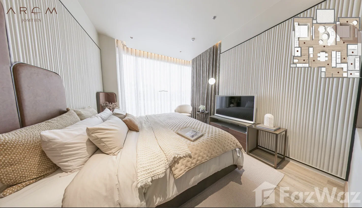 รูป ขาย คอนโด 2 ห้องนอน ในโครงการ อารมณ์ จอมเทียน 6114861 - รูปที่ 5/9