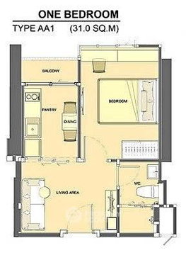 คอนโด 1-ห้องนอน ที่ ไลฟ์ รัชดาภิเษก ใกล้ MRT ห้วยขวาง (ID 2739547)