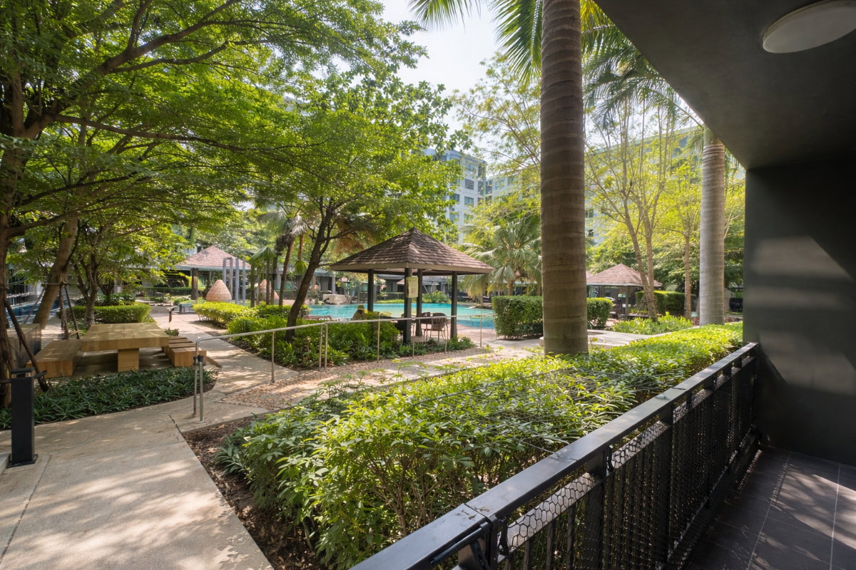 รูป ✅ให้เช่า ห้องชั้น 1 🏞️ กรีเน่ คอนโด ดอนเมือง 🏙ใกล้สนามบินดอนเมือง📲 ติดต่อโทร/ไลน์ 099-289-1569 - รูปที่ 8/12