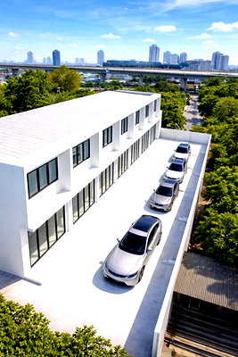 เช่าโรงงาน วิทยาลัยสารพัดช่างธนบุรี : BTS สุรศักดิ์ 300 ม. 4 นอน 4 น้ำ พื้นที่ใช้สอย 820 ตร.ม.โกดัง 2 ชั้น 6 คูหา รีโนเวทใหม่ ใจกลางเมือง รองรับทั้งการจัดเก็บสินค้า