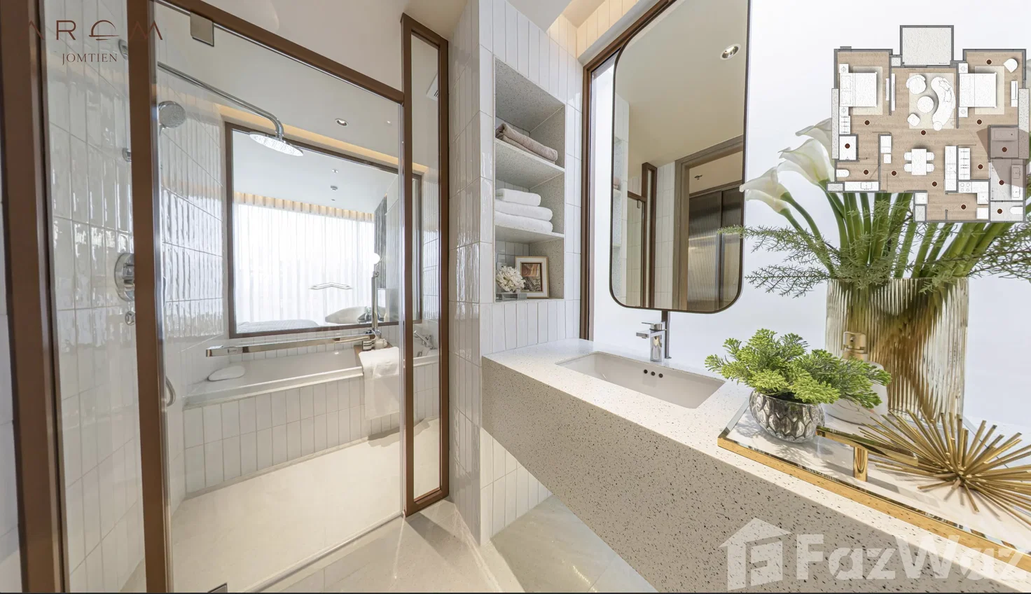 รูป ขาย คอนโด 2 ห้องนอน ในโครงการ อารมณ์ จอมเทียน 6114861 - รูปที่ 7/9