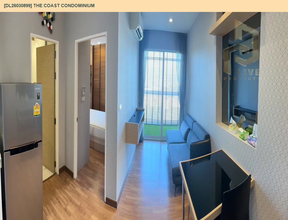 รูป DL26030899 ให้เช่าคอนโด เดอะ โคสต์ คอนโดมิเนียม (The Coast Condominium) ใกล้ BTS บางนา พร้อมเข้าอยู่ โทรด่วน 0656259498 LineID @257sxzzu - รูปที่ 5/8