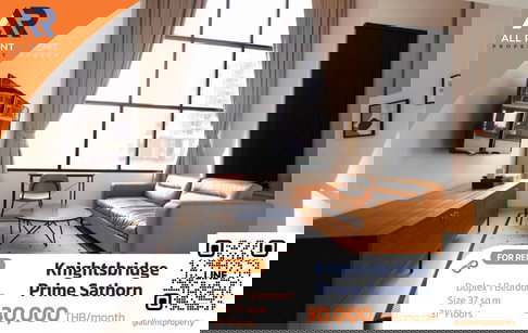 Experience Elevated Living ✨ Knightsbridge Prime Sathorn | 4.4 m High Ceiling | 360° City View | Prime CBD Location | Beautiful Room, Ready to Move In