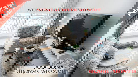 ðð Fully Furnished ð For Rent ð Supalai River Resort ð Near Krung Thon Buri BTS Station (Line: @rent2022) âĻ Ready to move in ð PC: A10913