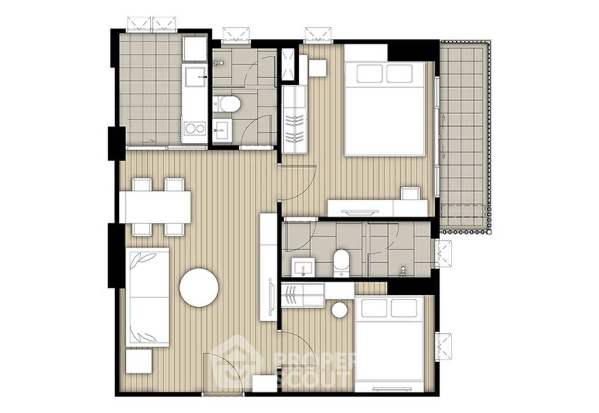 picture 2-BR Condo at Ideo Thaphra Interchange near MRT Tha Phra (ID 2094833) - 25/25